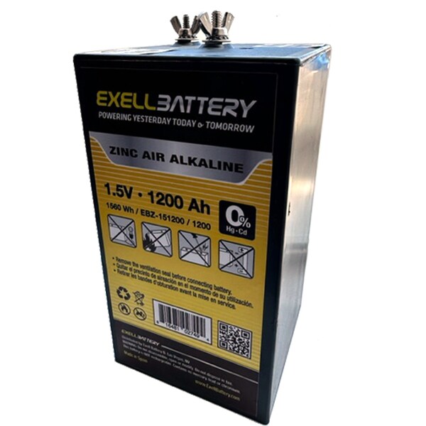 1.5V 1200Ah Zinc Air Alkaline Battery